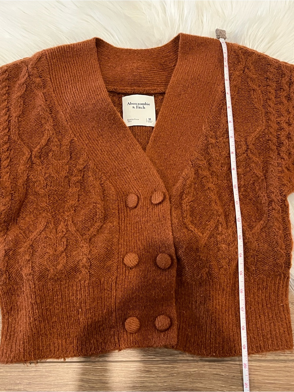 Abercrombie & Fitch Cable Knit Sweater Size M - Picture 5 of 7